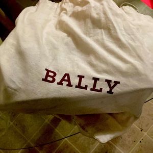 Bally Shoes size 10 ..mostly all black with 2 red stripes and one white stripe